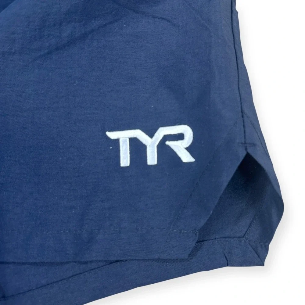 TYR‎ Mens Deck-X Swim Short Navy Blue UPF 50+ Size S